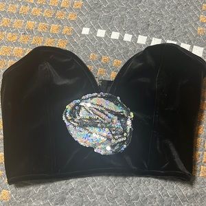 Asos bershka strappless top